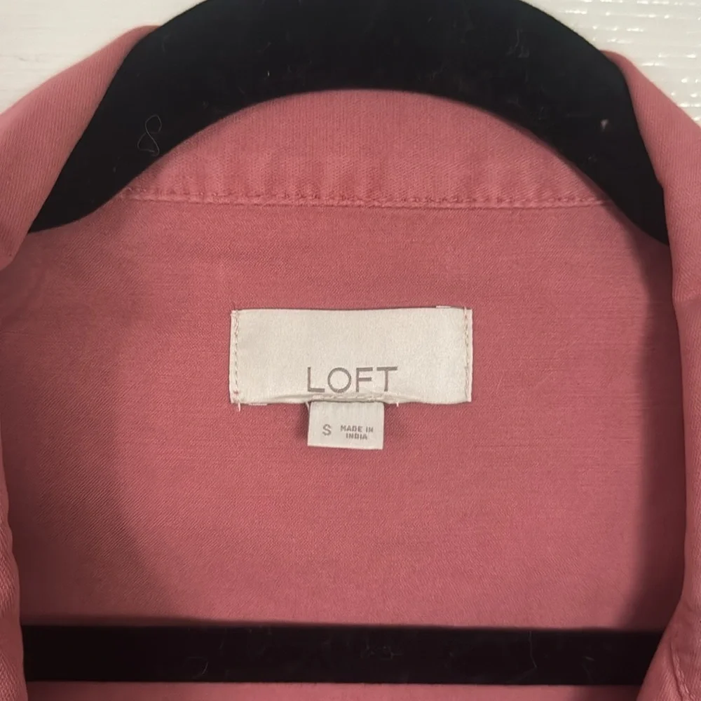 LIKE NEW Loft Pink Utility Jacket - Picture 3 of 3